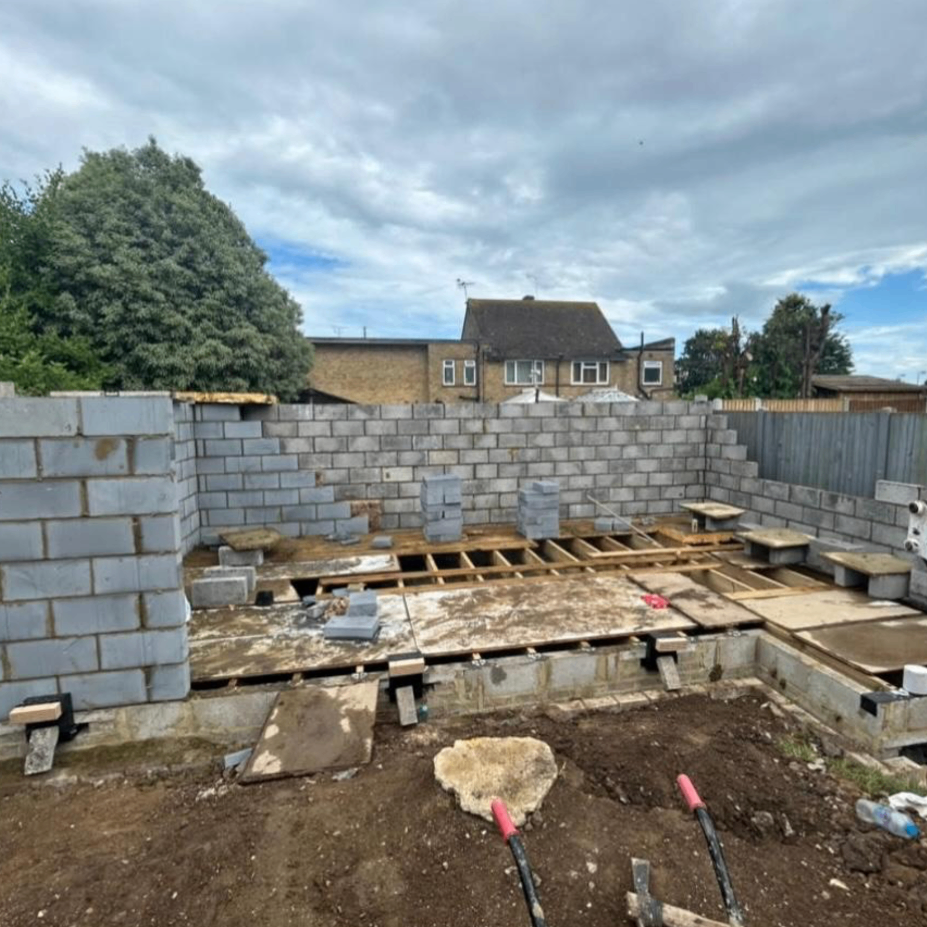 Structural framework construction for residential property in Kent