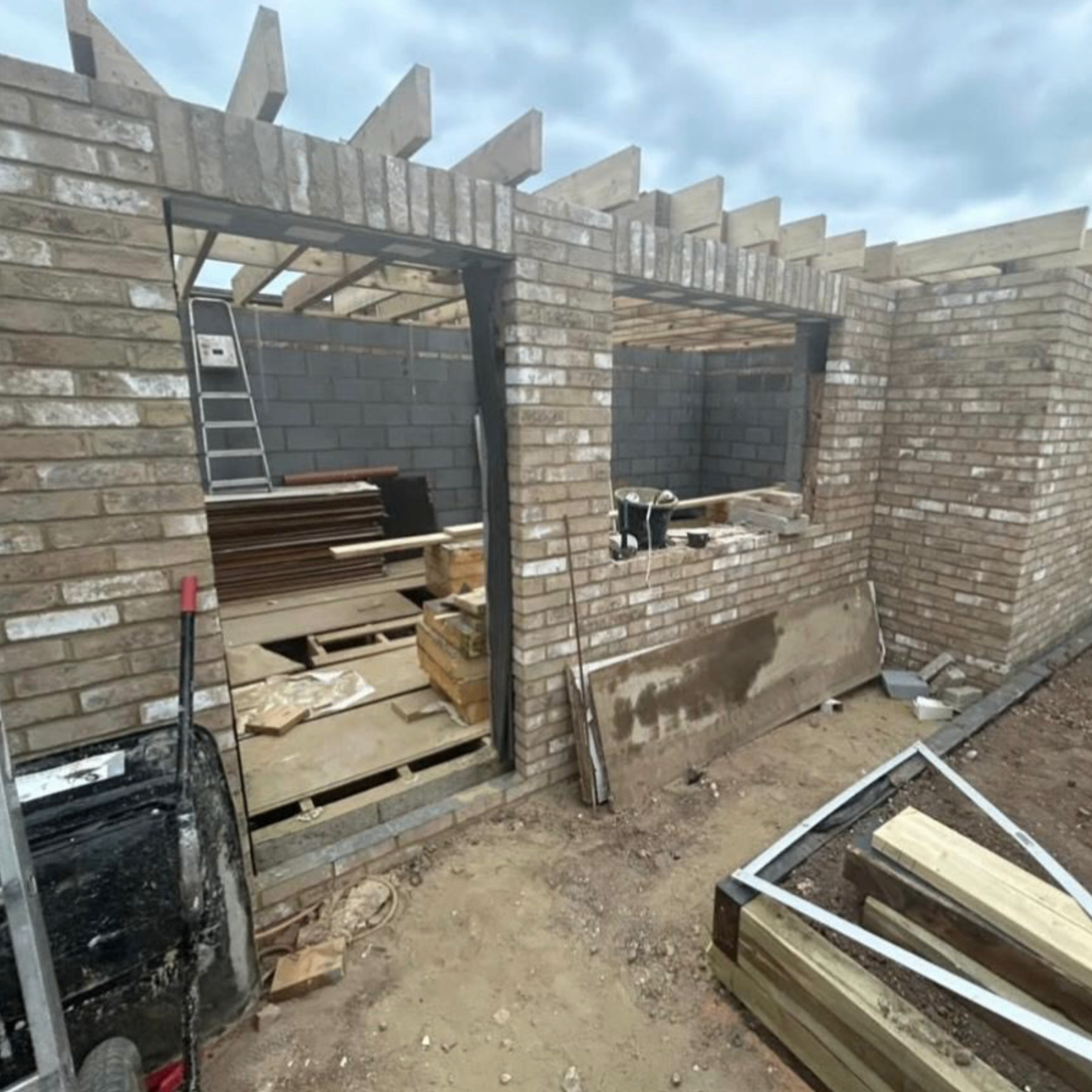 Expert brickwork and wall construction by Reid Construction team